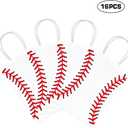 16 PCS Baseball Party Decorations with Handle Baseball Paper Bags Baseball Treat Snacks Bags Baseball Gift Bags Baseball Theme Party Decorations Baseball Party Bags for Kids Birthday Party Supplies