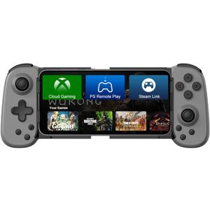 Joso Wireless Phone Controller for iPhone/Android, Mobile Game Controller with Hall Joystick Suitable for Xbox Cloud Gaming, PS Remote Play, Steam Link, Call of Duty & More - Gray