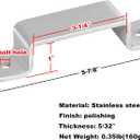 GBGS 4 Pack Roof Top Tent Mounting Clamp,3-1/4" x 1", Stainless Steel 304 U Bracket