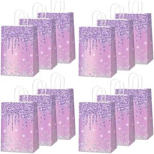 12Pcs Purple and Silver Gift Bags Glitter Diamond Goodie Bag Happy Birthday Treat Bag Glitter Purple Candy Bags Supplies for Wedding Bridal Baby Shower Holiday Party Favors Decorations 4.7*3.15*8inch 12Pcs Purple and Silver Gift Bags Glitter Diamond Goodie Bag Happy Birthday Treat Bag Glitter Purple Candy Bags Supplies for Wedding Bridal Baby Shower Holiday Party Favors Decorations 4.7*3.15*8inch