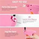 Stitch Gun for Clothes - Handheld Stitch Gun Quick Clothing Fixer - Tagging Gun - Includes 6 Needle, 1000 Black Fasteners & 1000 White Fasteners