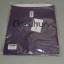 Beauhuty Women's Plus Size Shirts V Neck Button Front Tops Lace Ruffle Short Sleeve Blouse Casual Flowy Pleated Tunic Summer (XX-Large, Purple)