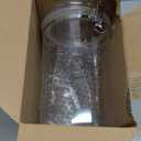 LemonRoad 2 Pcs 71 oz Large Clear Canister with Clamp Lid Airtight Food Storage Container Plastic Canisters Airtight Flip Jar for Kitchen Counter Pantry Storage Dry Foods Pasta Sugar Coffee Tea Spices