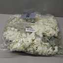 IPOPU White Flowers Artificial Delphinium 9PCS with Clematis Greenery for Wedding & Home Decor