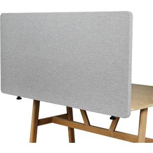 Desk Privacy Panel 24" x 48" Table Privacy Panel Acoustic Partition Noise Visual Isolate Table Divider Panel with Clamp for Student Study Reception Area Office Library(24" x 48")