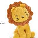 Lion Plush Corduroy Stuffed Animal for Baby, Toddler, Kids, Plushies Plush Doll Gifts for Boys Girls, Quality Material(Yellow) 11" (Yellow)