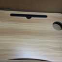 23.6" Lap Desk with Storage Drawer, Holders for Cup and Tablet