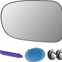 EAP Driver Side Mirror Glass Compatible With Lexus IS 2009-2014, HS 2009-2012, ES 2007-2012 (Excluding Ultra-Luxury Package), Heated, 8796153410 8796133740 8796175060 8796153400