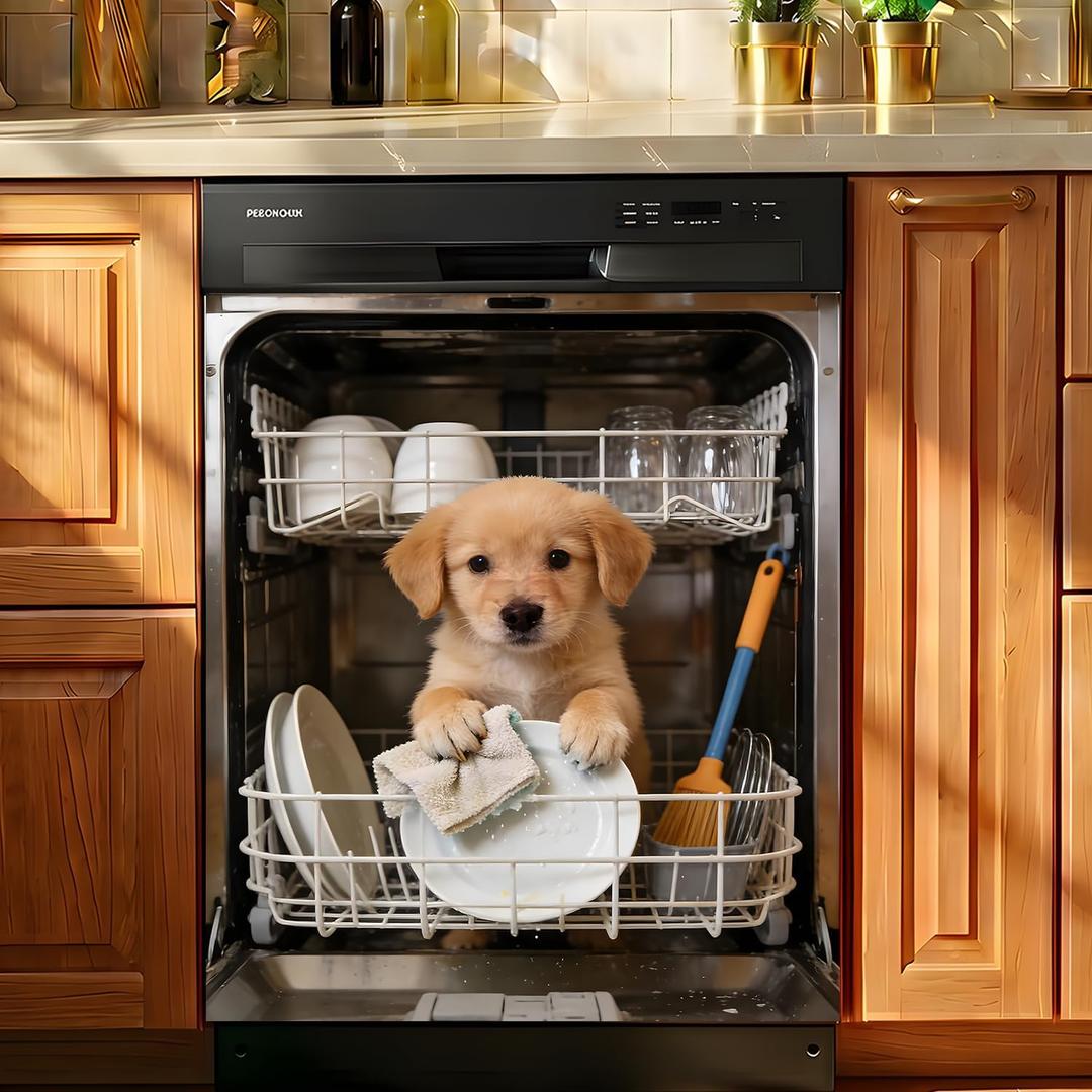 Dishwasher Magnet Covers for the Front Magnetic Refrigerator Magnets Dog