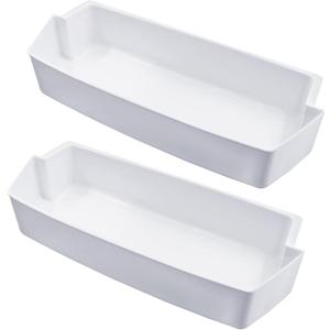 2 Pack 2187172 Door Shelf Bin Replacement for Frigidaire Whirlpool Kenmore Amana Roper Estate Replace PS328468 AP3853103 WP2187172 2187194K AP6006028 PS986890