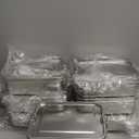 Umigy 8 Pcs Stainless Steel Food Containers 1200ml Metal Bento Lunch Box Stainless Steel Food Storage Containers, Lockable Clips to Leak Proof, Reusable Dishwasher Snack Boxes for Work