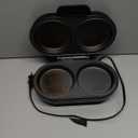 FineMade Omelette Maker Electric, Omelette Pan Nonstick, Dual Omelette Makers with 2 x 4.75” Round Grooves, Egg Bite Maker, Electric Double Egg Pan, Mini Pancake Maker, Breakfast Sandwich Maker, Black