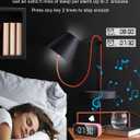 AFK Alarm Clock with Bluetooth Speaker for Bedroom,Small Digital Clock with Dual Alarms,Snooze,Mirror LED Display for Girls,Adults.