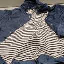 Morezi Dog Zip Up Raincoat with Reflective Buttons, Rain/Water Resistant, Adjustable Drawstring, Removable Hood, Raincoats with Legs 8lbs to 80lbs Available - Dark Blue - XXL