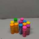 Big Bubble Bottle 12 Pack - 4oz Blow Bubbles Solution Novelty Summer Toy - Activity Party Favor Assorted Colors Set