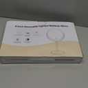 Lighted Makeup Mirror, 3000 mAh Rechargeable Double Sided Magnifying Vanity Mirror with 3 Colors, 1x/10x, 360 Rotation , Brightness Adjustable Magnification Cosmetic Light up Mirror, Women Gift (Pink)