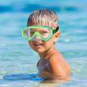 Swim Goggles Kids 6-14, Diving Mask No Tangle StrapWater Goggles Nose Cover for JR / Youth