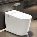 Casta Diva Smart Toilet, Wider Bidet with Heated Seat, Auto Open/Close, Warm Water, Foot Sensor Auto Flushing, Modern Japanese Toilet for Bathroom with Remote Control 1.28GPF(CD-K010)