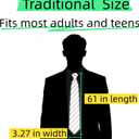 Men's Classic Patterned Necktie Set for Formal Business and Wedding with Pocket Square Tie Clip (44-blue Tartan)