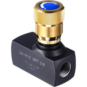 Pelopy 3/8 Inch Npt Ports Hydraulic Flow Control Needle Valve Single Direction Carbon Steel Hydraulic