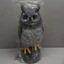 Solar Powered Garden Owl with Motion Detection, Rotating Head, Realistic Hoots and Silent Mode, Outdoor Statue and Sculpture, Owl Decoration for Home, Garden, Patio and Lawn