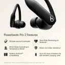 Beats Powerbeats Pro 2 - Wireless Noise Cancelling Workout Earbuds with Secure- Fit Earhooks, Up to 45-Hour Battery with Charging Case, Sweat & Water Resistant, Heart Rate Monitoring - Jet Black