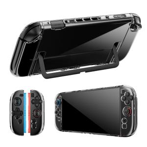 WEOTOO Protective Case for Nintendo Switch 2 (2025), Split Design Shell, Clear Switch 2 Case, Scratch-Resistant, Shockproof, Ergonomic Cover Accessories for JoyCon Controller & Console