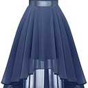 BeryLove Homecoming Cocktail Formal Dresses 2025 Wedding Guest Party Prom Sleeveless Lace High Low Dress L