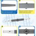WPW10491331 Dishwasher Lower Spray Arm - Compatible with Whirlpool/Maytag/Amana/Admiral/IKEA - Replaces W10491331, AP6022259, PS11755592, WPW10320512, 2312843(1 Pc-Main image shows front & back)