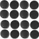3" Round Plastic Louver Soffit Air Vent Reptile Screen Grille Cover (16, Black)