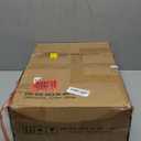 Furnulem Tall 4 Drawers Dresser, Vertical Storage Tower for Bedroom, Hallway, Entryway, Nursery, Closet Organizer, Nightstand Bedside Table Furniture, Sturdy Steel Frame, Wood Top, White