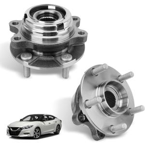 513296 2PCS Front Wheel Hub and Bearing Assembly Compatible with Nissan Altima 2007-2018 Maxima 2009-2023 Murano 2015-2018 Pathfinder 2013-2020, Infiniti JX35 2013 QX60 2014-2020 QX50 2019-2021, 5 Lug