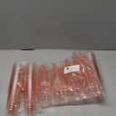 bUCLA 60 Pack Pink Plastic Champagne Flutes Disposable - 5 OZ Plastic Champagne Glasses - Fancy Champagne Cups - Ideal for Party