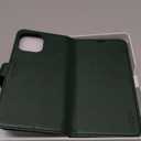 TUCCH Wallet Case for iPhone 13 Pro Max 5G, RFID Blocking Card Slot Stand [Shockproof TPU Interior Case], PU Leather Magnetic Protect Flip Cover Compatible with iPhone 13 Pro Max 6.7", Midnight Green