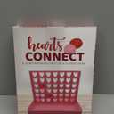 Big Size 4 in a Row Connect Game for Kids Teens Adults, Board Games for 3-8 Years Old Boys Girls, Birthday Gifts with Pink Hearts Love Shaped for Valentine, Protable 2-Player Strategy Travel Toys