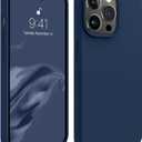 AOTESIER Shockproof Designed for iPhone 14 Pro Max Case, [Food Grade Silicone] [Military Drop Protection] with Anti-Scratch Lining Protective Phone Case for 14 ProMax, 6.7 inch, Navy Blue