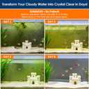 AquaMiracle Aquarium U-V Filter for Green Water Control with Timer, with Filter Sponge, Fish Tank Filter Turtle Filter with Aeration/Rainfall Mode for 40-150 Gallon Aquariums Freshwater and Saltwater