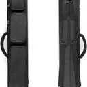 12-Hole Premium Nylon Pool Cue Case – Holds 8 Shafts & 4 Butts,Durable Double Shoulder Strap Design with 3 External Pockets 8X4/3X6 Options, Large