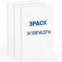 Foam Board 24 x 36 in, 3/16" (5mm) - 3 Pack, White Poster Board, Double Sided Sign Board Foam Board for Mounting, Crafts, Paintings, Art, Display.