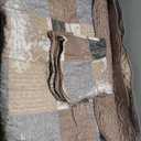 Brilliant Sunshine Paris and Toile Floral Quilt Set, 3-Piece Bedding Sets with 2 Shams, Patchwork Design, Reversible Bedspread, Soft Lightweight Coverlet, All-Season, Full/Queen, Latte Grey