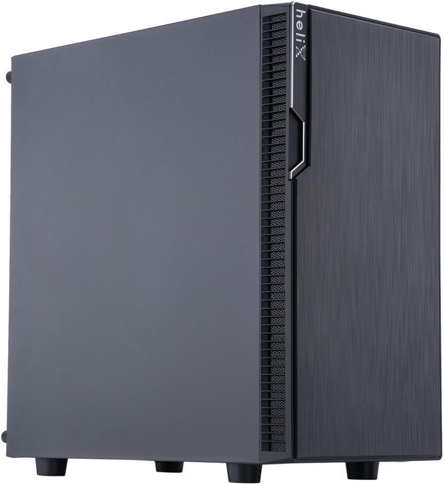 Rosewill FBM-X2-400-HELIX Micro ATX Mini Tower Desktop Gaming & Office PC Computer Case with Pre-Installed 400W Power Supply, 240mm AIO Support, 2X USB 2.0, 1 USB 3.0