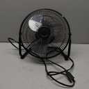 Mainstay 9" Durable Metal High-Velocity Fan with Three-Speed Rotary Switch, Black (1)