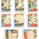 Saypacck 24 Pcs Party Favors Wooden Painting Craft Kits Birthday Party Supplies with Organza Bag for Goodie Bags Fillers Adult Thank You Gifts(Hawaii)