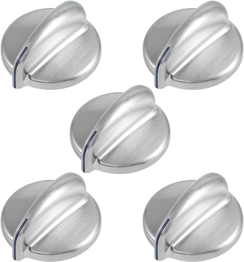 Upgraded WB03X43926 183D8269 Stove Knobs Replacement Parts for GE Gas Range Knob KIP 5E87 JGBP87SEM1SS PGB918SEM1SS GE Profile Stove Top Cooktop Knobs Oven Burner Control Knobs 5 Pcs