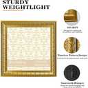 VIOLABBEY 12x12 Picture Frame Gold, Vintage Photo Frame