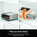 Ninja Air Fryer Toaster Oven Combo | 8-in-1 Functionality | Flip Up & Away for Storage Space | Air Fry Basket, Sheet Pan, Wire Rack & Removable Crumb Tray |1800 Watt | Stainless Steel | SP151, 17.01 in L X 15.75 in W X 7.68 in H