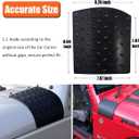 Bentolin Cowl Body Armor Powder Coated Finish Outer Cowling Cover Compatible with Jeep Wrangler JK Rubicon Sahara X Off Road Sport Unlimited 2/4 Door 2007-2018