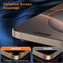 5 x OMOTON 2+2 Pack Screen Protector and Camera Lens Protector for iPhone 16 Pro Max, Full Screen Installation, Precise Alignment, Bubble-Free, Dust-free, 9H Hardness, Easy Installation