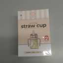 GROSMIMI Flip Top Spill Proof Sippy Cup, PPSU, BPA Free, 6 oz, Stage 2 Straw for Toddlers (Cherry)