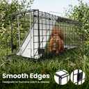ARELAX 24" Live Animal Cage Trap, Heavy Duty Folding Squirrel Trap, Humane Live Trap for Rabbit, Squirrel, Mink, and Muskrat